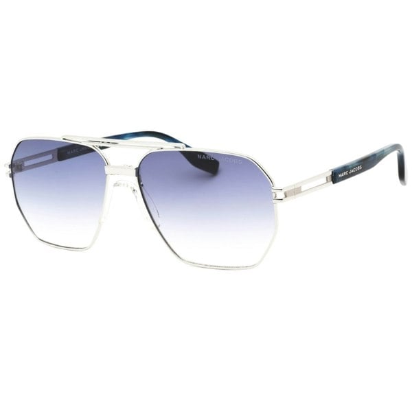 Marc Jacob Palladium Blue Lens Silver Sunglasses One Size