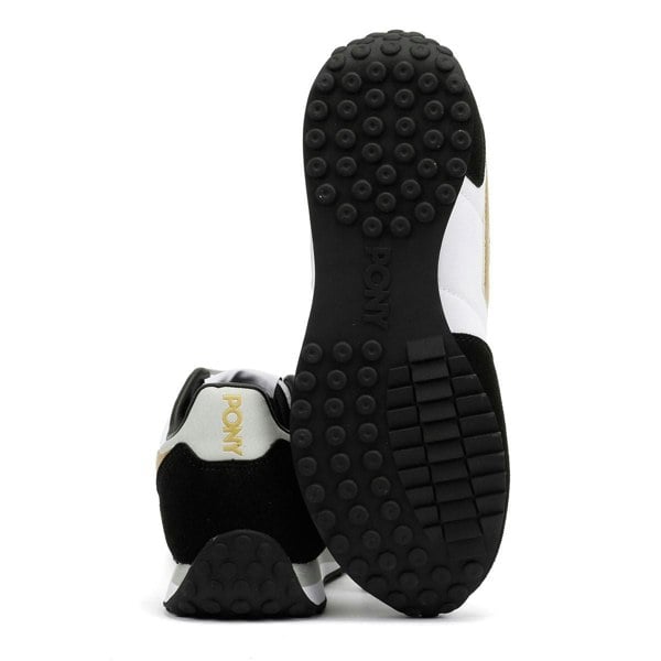 Pony Express White/Black/Gold Trainers