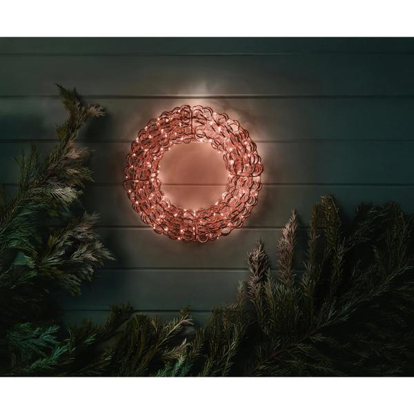 Titan Rose Gold Wreath 50cm LV
