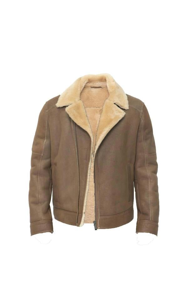 Infinity Leather Mens Sheepskin Leather Biker Jacket-Horwich