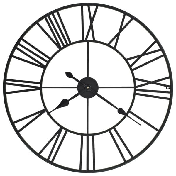 Berkfield Vintage Wall Clock with Quartz Movement Metal 80 cm XXL