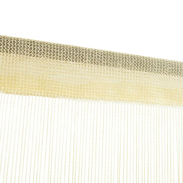 Berkfield String Curtains 2 pcs 100x250 cm Cream