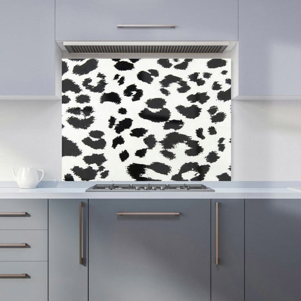 Warren Reed - Designer Black Leopard Print Kitchen Splashback