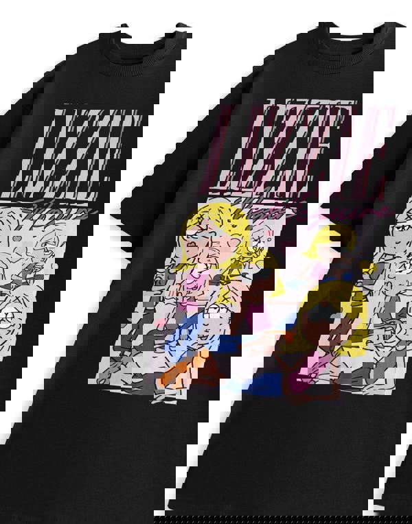 Disney Lizzie Mcguire Womens Black Homage Short Sleeved T-Shirt