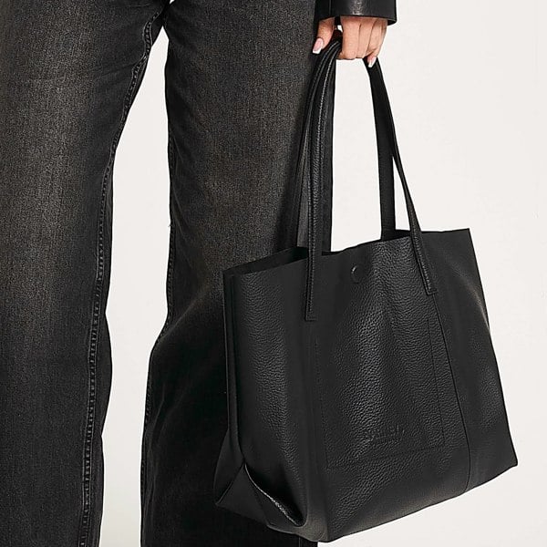 Barneys Originals Real Cow Leather Everyday Tote Bag