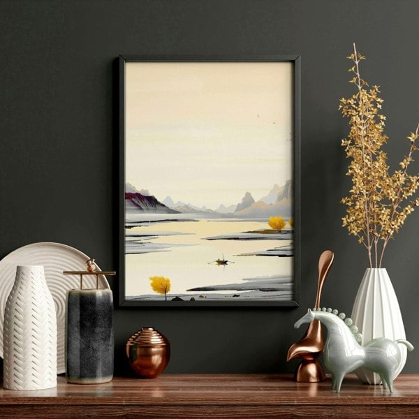 Wall art home office | set of 3 Japanese wall art