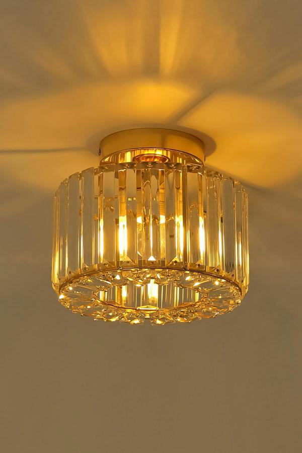 Living and Home Crystal Mount Ceiling Light
