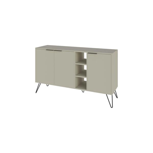 Decortie Clara Sideboard Cabinet Modern Storage Shelves Hairpin Legs 142cm