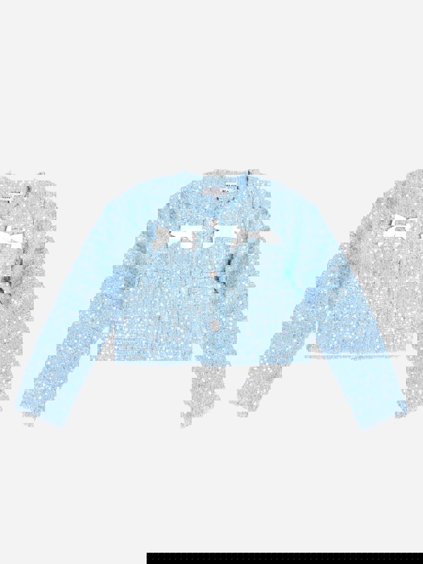 BCBGMAXAZRIA BCBG Girls Tweed Jacket in Blue