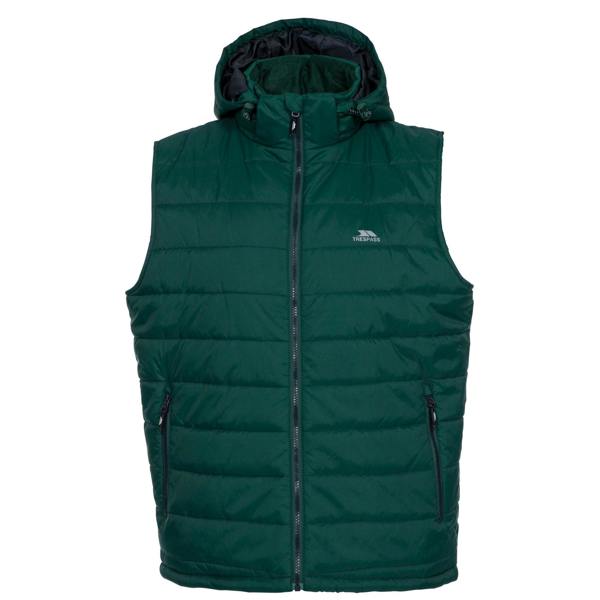 Trespass Mens Franklyn Padded Gilet - Forest Green - 
