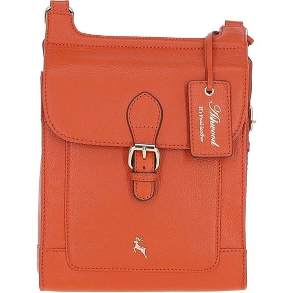 'Eclisse Cuoio' Real Leather Crossbody Bag: X-33