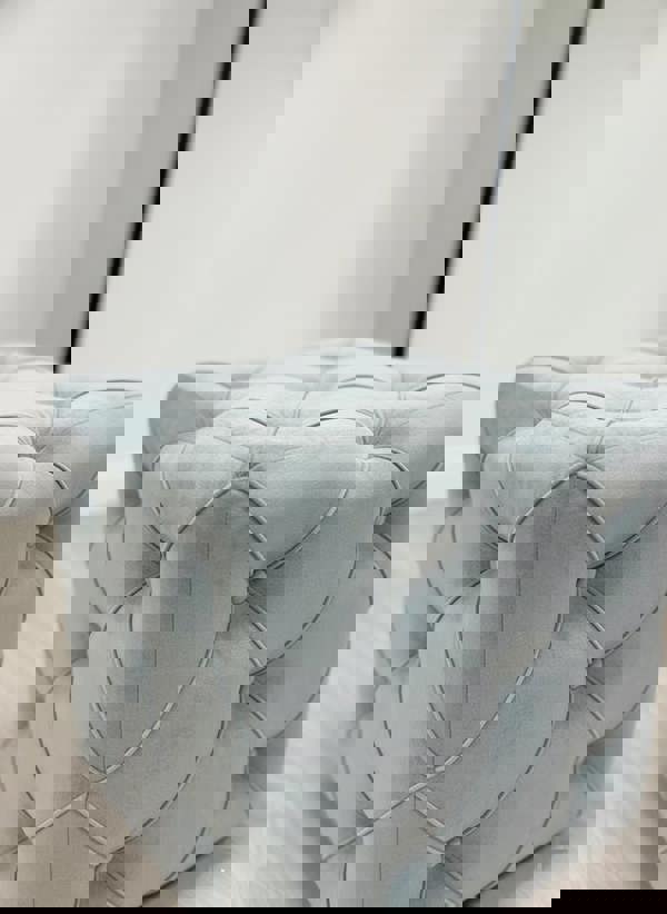 ISTOOLS Dark Grey Square Cube Deep Buttoned Fabric Coffee Table – ISTOOLS