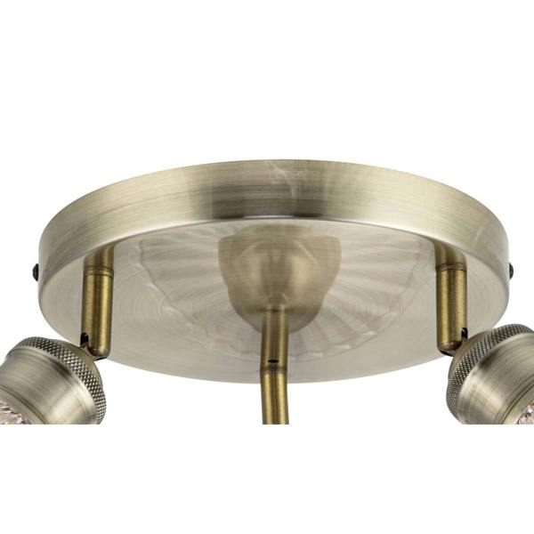 COSYLYTE Milan Bathroom Clustered Ribbed Glass Spotlight