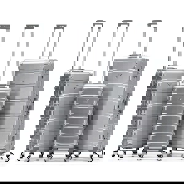 Flight Knight Set of 3 Aluminium Frame, ABS Body Cabin Carry & Check in Hold Luggage