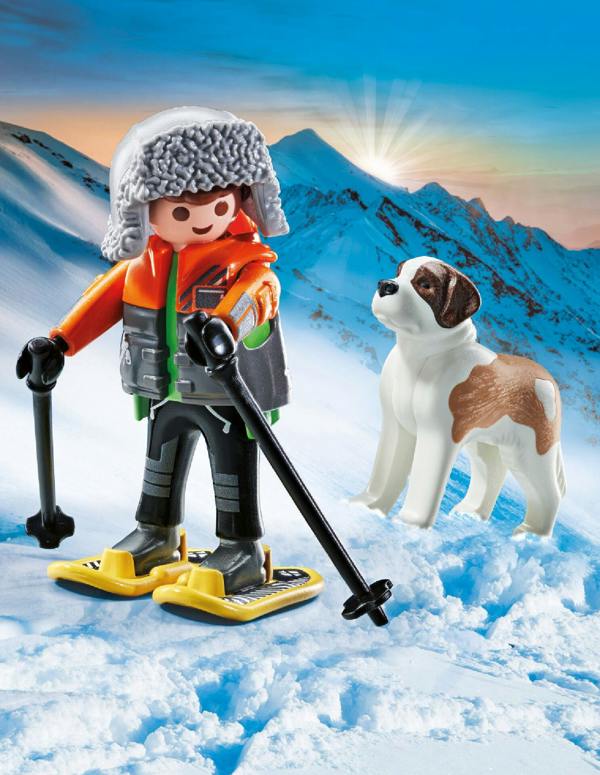 Playmobil Hiker with Saint Bernard - 71741 Playset