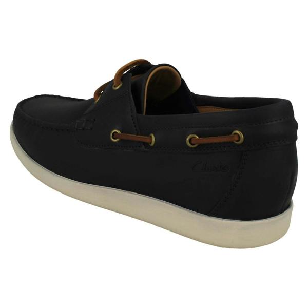 Clarks Mens Clarks Unstructured Lace Up Deck Shoes Ferius Coast