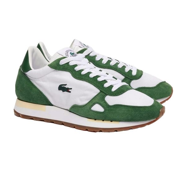 Lacoste Mens Partner Leather 70s Trainers - White