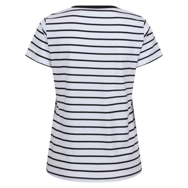 Regatta Women's Filandra VIII Stripe T-Shirt - White/Navy