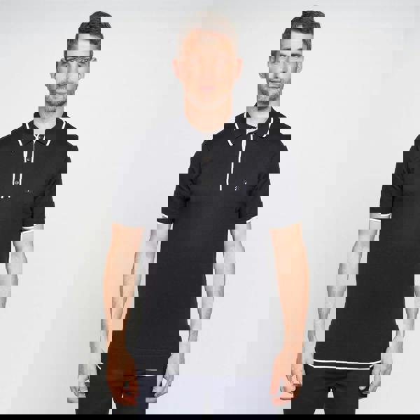 Gabicci V00GM09S Mens Lineker Knitted Polo Gabicci Vintage - NAVY