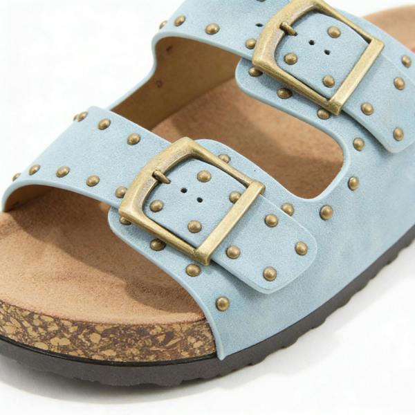 Heavenly Feet POLLY Mules Sandals   in  Blue