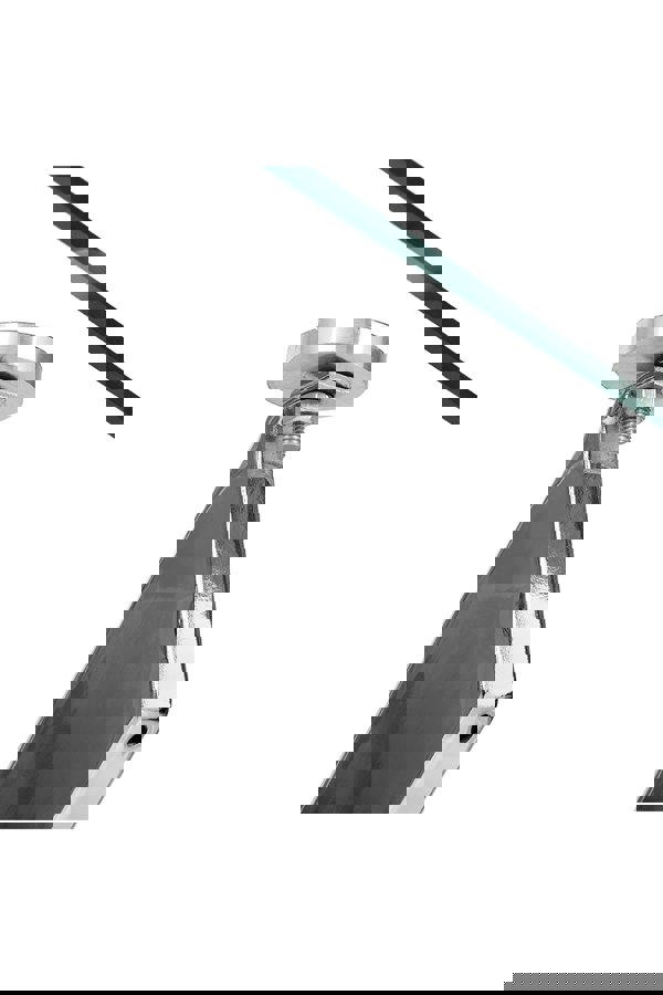 Living and Home 70cmD Stylish Tempered Glass Coffee Table Rectangular Dining Table with Chrome Cross Legs