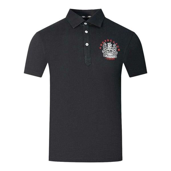 Aquascutum Unisex Adult Aldis London Logo Polo Shirt - Black - 