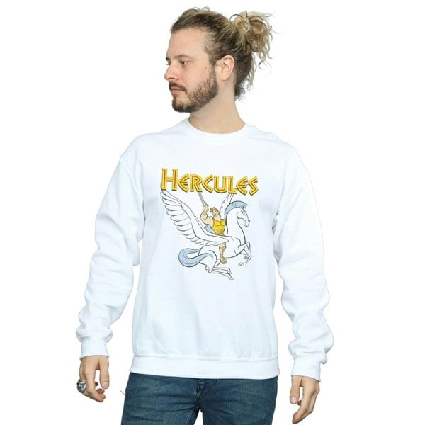 Disney Mens Hercules With Pegasus Sweatshirt - White