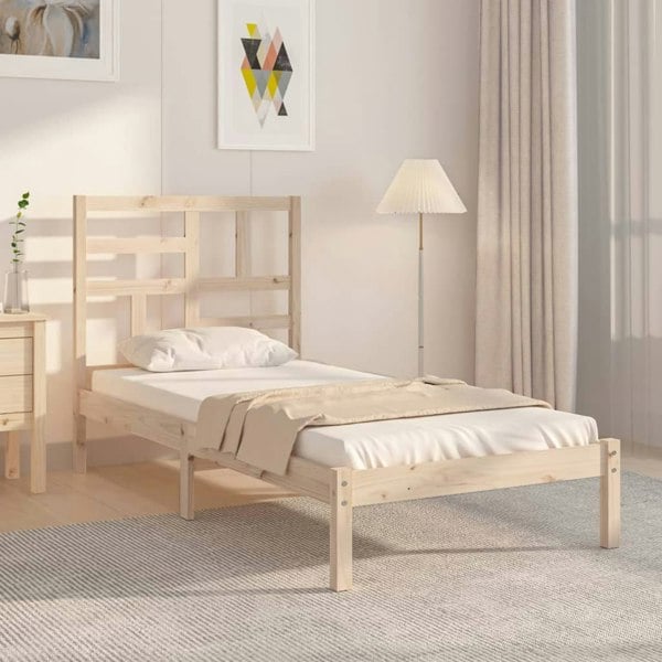 Berkfield Bed Frame Solid Wood 100x200 cm