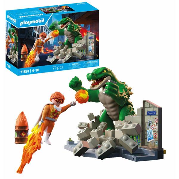 Hero Battle Against Giant Lizard - 71831 Playset