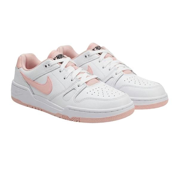 Nike Childrens/Kids Full Force Leather Trainers - White/Pink - 