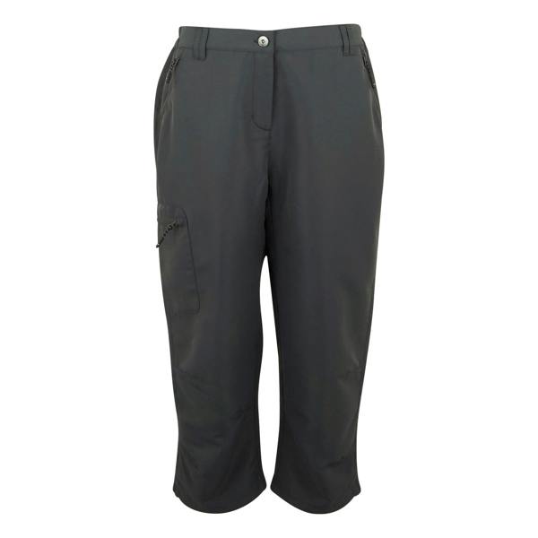 Regatta Womens/Ladies Chaska III Walking Capri Cropped Trousers - Seal Grey - 