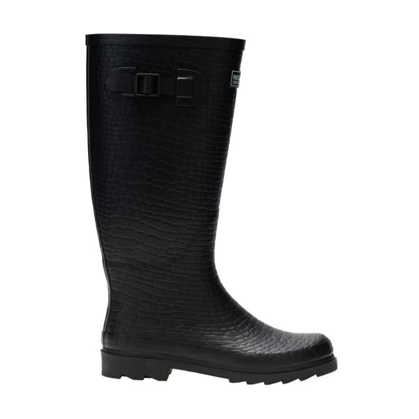 Regatta Womens/Ladies Fairweather III Reptile Print Wellington Boots - Black - 
