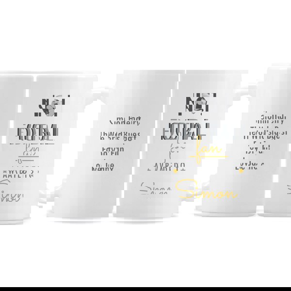 Personalised Memento Company Personalised No.1 Football Fan Mug