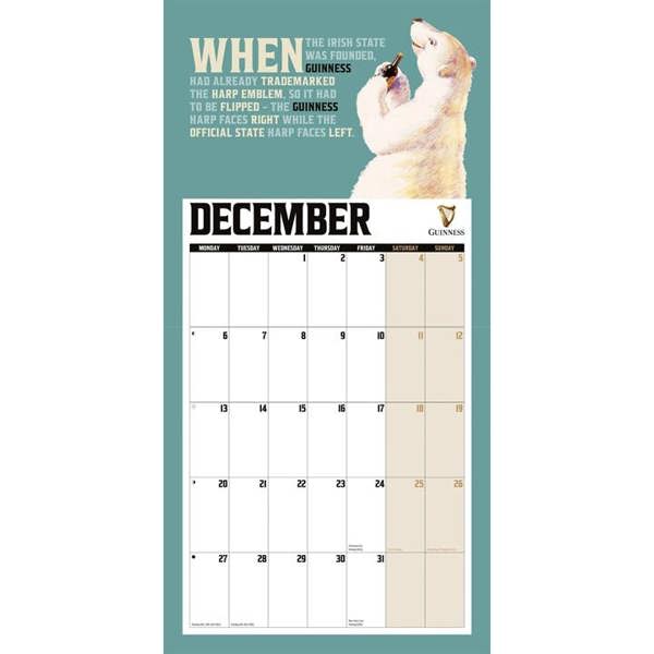 Lovely Day for a Guinness Calendar 2027, Wall Calendars, Month To View, Lifestyle, Gift