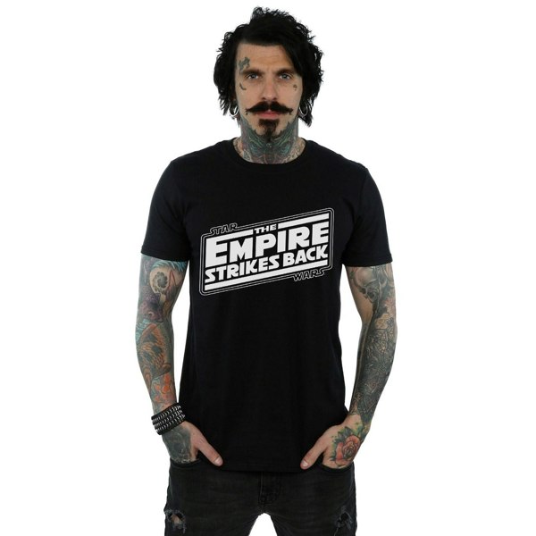 Star Wars Mens The Empire Strikes Back Logo T-Shirt - Black