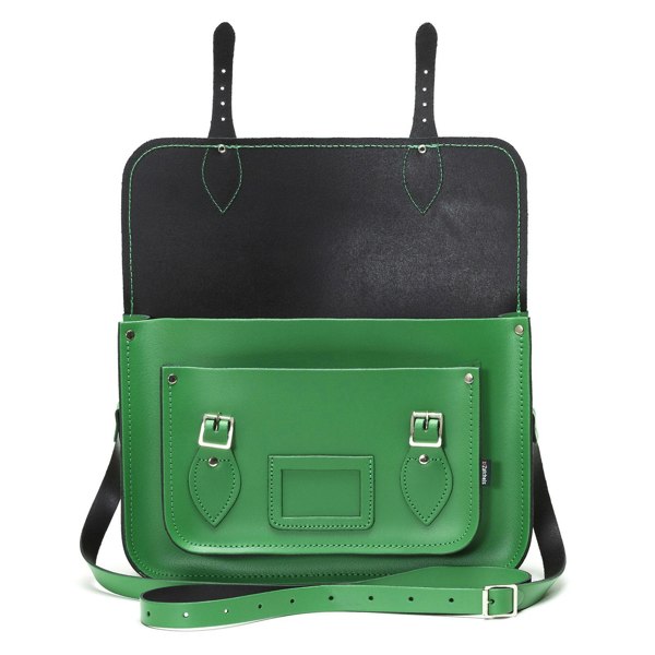 Zatchels Handmade Leather Satchel - Green