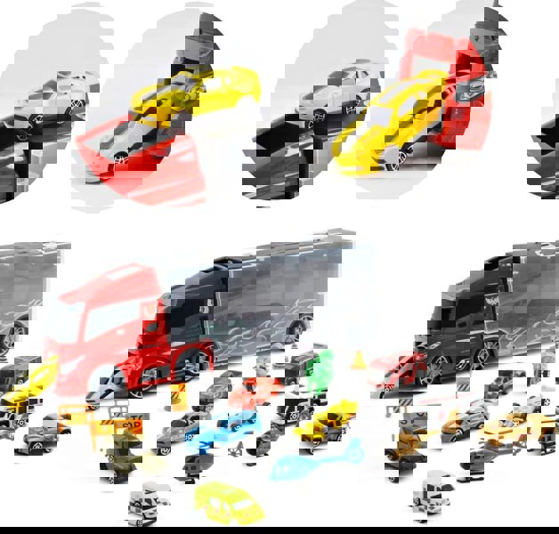 deAO Toys Transporter Truck Carrycase for Cars Play Set