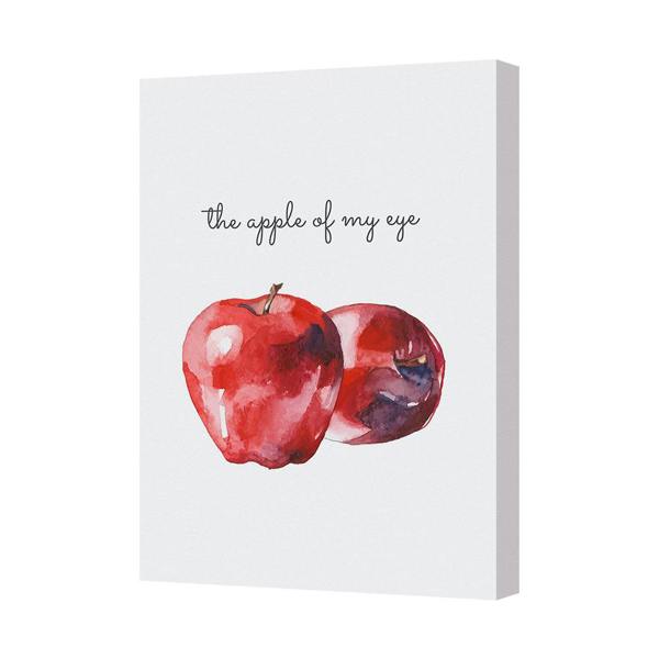 Benjamin Tate Design The Apple Of My Eye Watercolor Canvas Art Print Gallery Wrapped