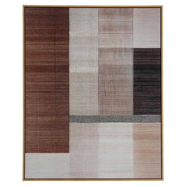 Hill Interiors Hand-Painted Framed Canvas Print - Multicoloured - 