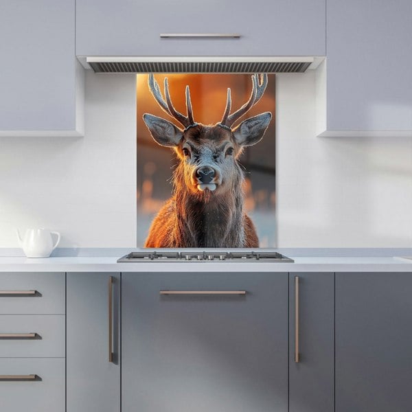 Warren Reed Deer Glass Kitchen Splashback - 00026