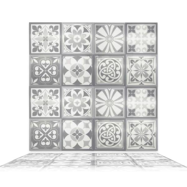 Purbeck Stone Glossy 3D Sticker Tile 15.4 cm (6 in) - 16pcs in a pack