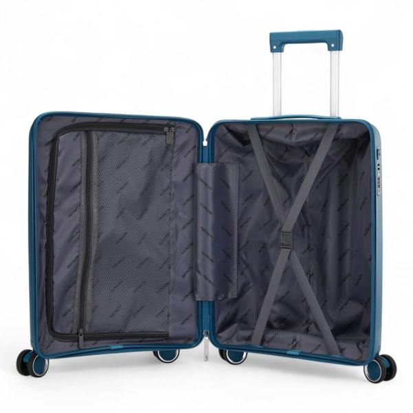 Infinity Luggage Robust Hard Shell Cabin Suitcase 37.5 x 20.5 x 55 cm TSA Luggage Suitable for Easyjet, Ryanair, Wizzair