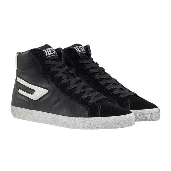 Diesel Mens Leroji Leather High Tops - Black - 