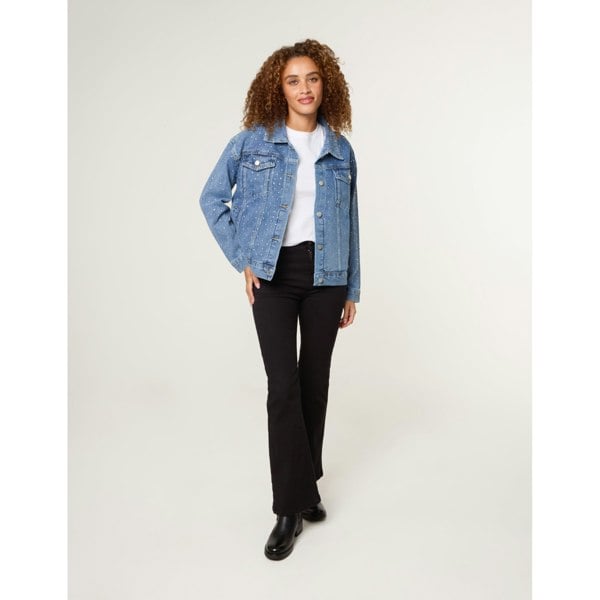 Blue Vanilla Embellished Denim Jacket