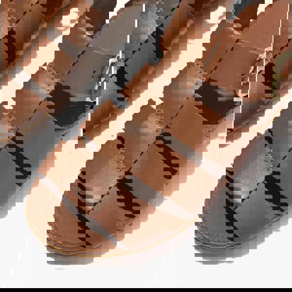 FitFlop FitFlop GRACIE LEATHER Womens Ankle Strap Sandals Deep Tan