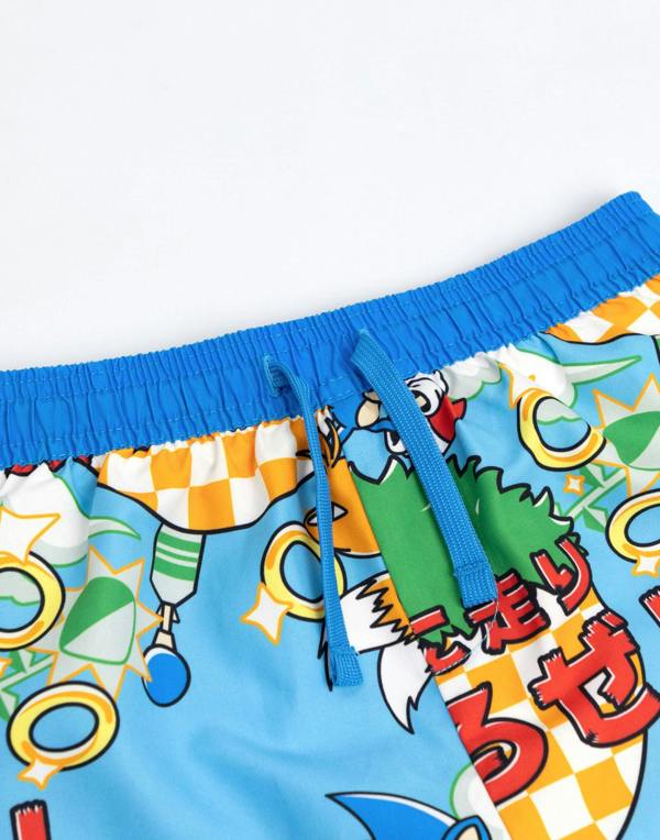 Vanilla Underground Sonic the Hedgehog Boys Blue Run Swim Shorts