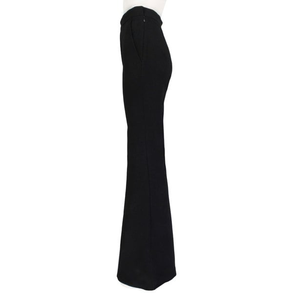 Ellery flared trousers in a black crepe fabric