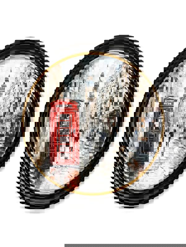 Exceptional Art London Telephone Box - Oxford round frame