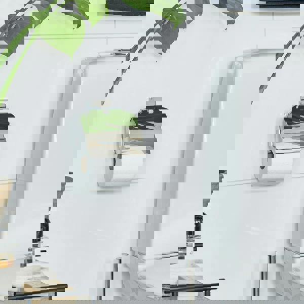 Smedbo Polished Chrome Toilet Roll Holder with Lid