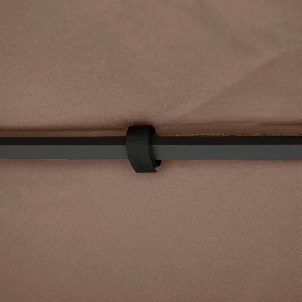 Coffee double-tier canopy top replacement cover with hook-and-loop attachment.